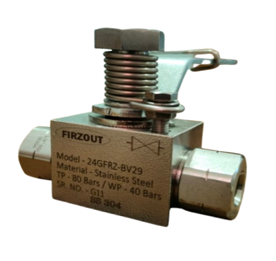Self Closing NRV Valve — Fuel Oil Sample Valve view 1